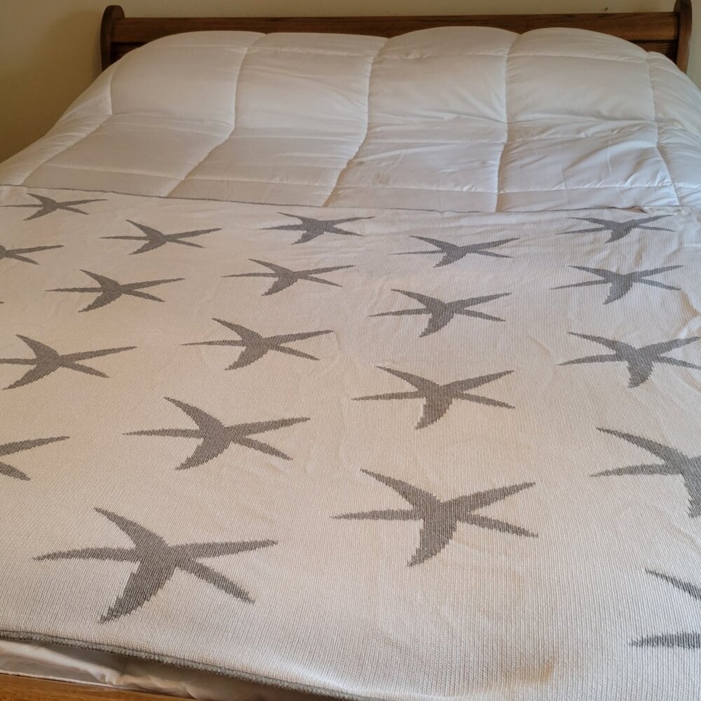 Handmade reversible starfish blanket